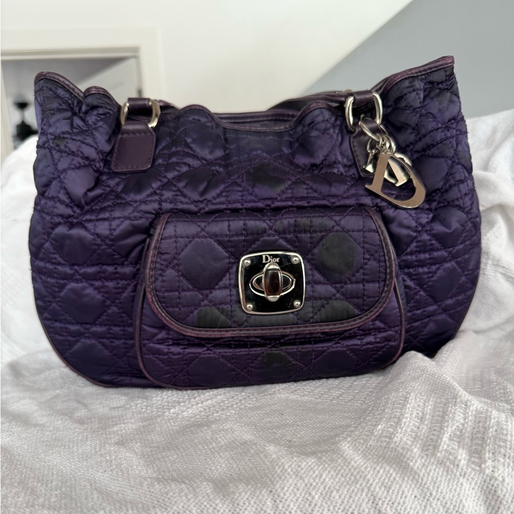 Christian Dior Nylon Cannage Handbag